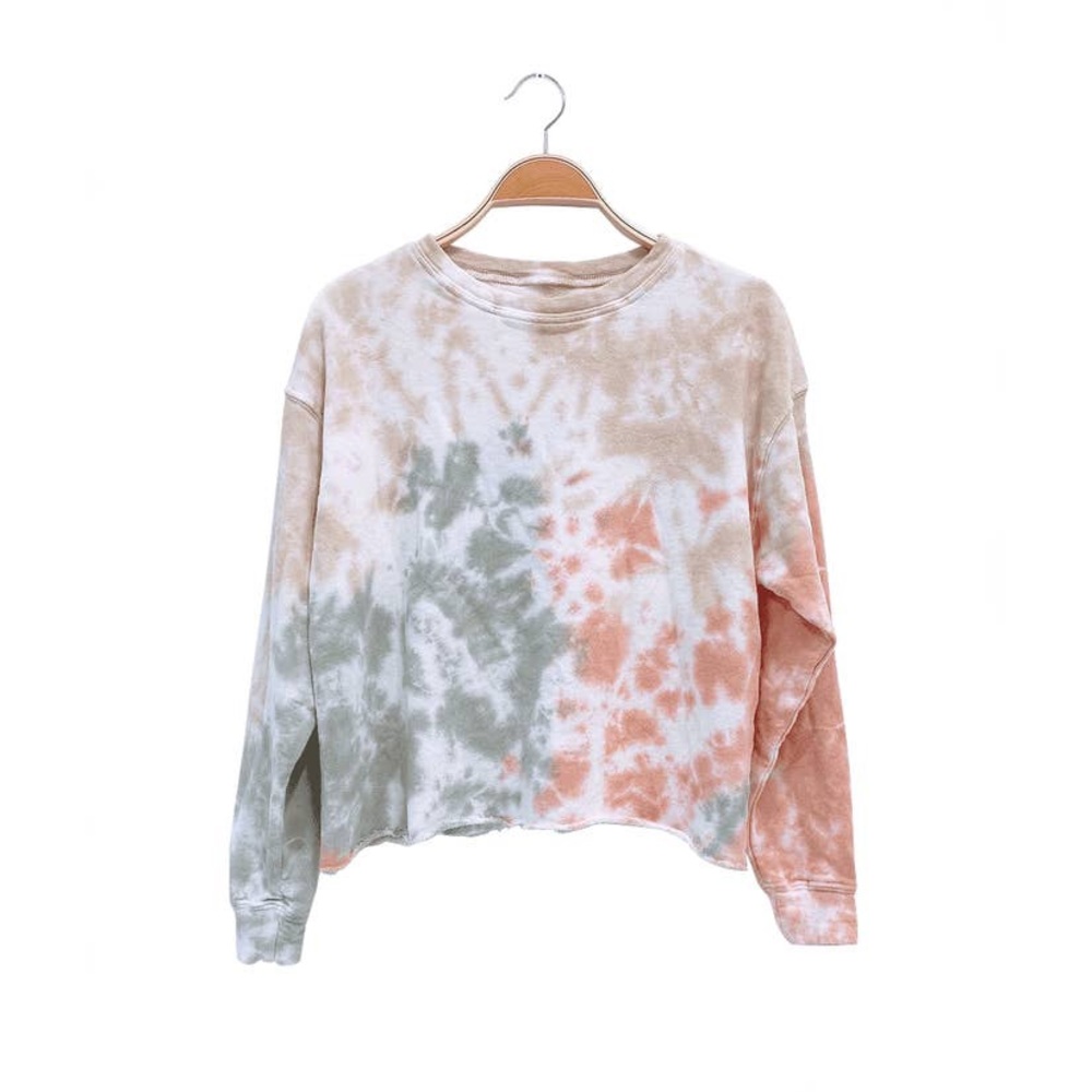 Row Edge Tie Dye-sweater